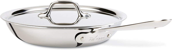 All-Clad 8701005167 D3 Fry Lid, 10 Inch Pan, Dishwasher Safe Stainless Steel Cookware, Silver, 10-Inch